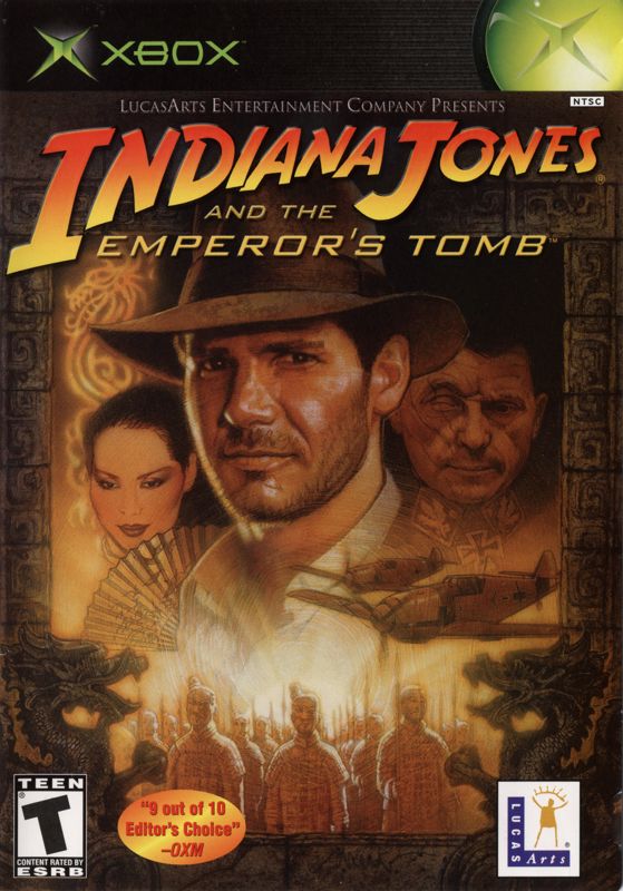 Indiana Jones and the Emperor's Tomb box art for Xbox